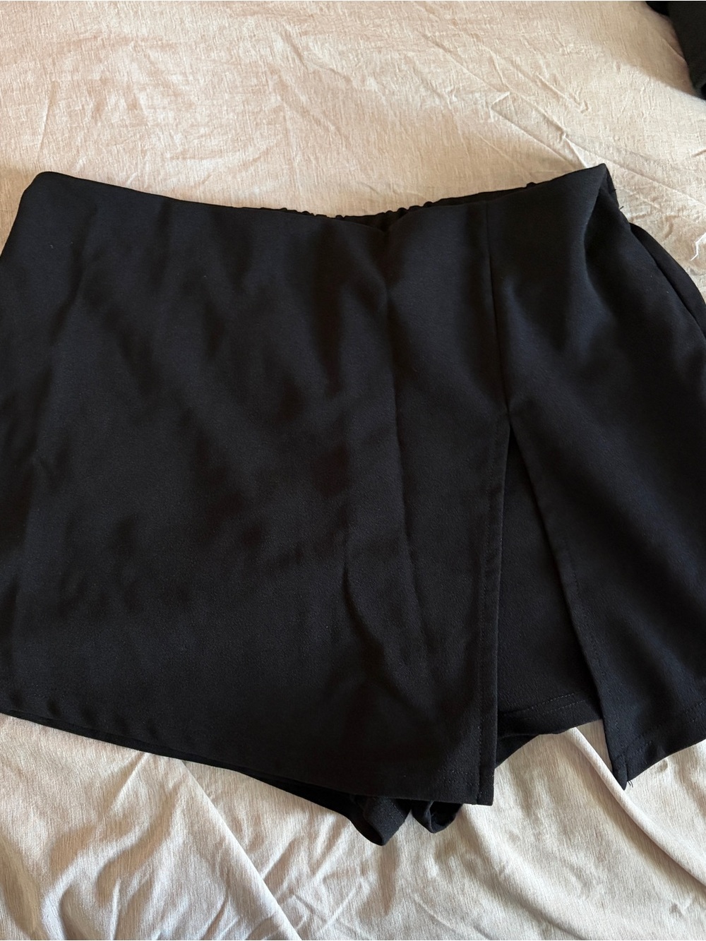 Black Women's Wrap Front Skort